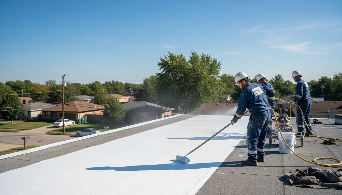 Commercial roof coating in Trophy Club, TX near me